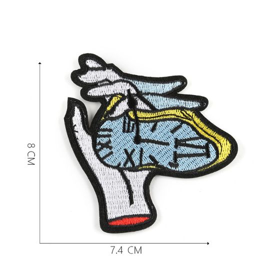 Нашивка термоаппликация на одежду и  на рюкзак. Time