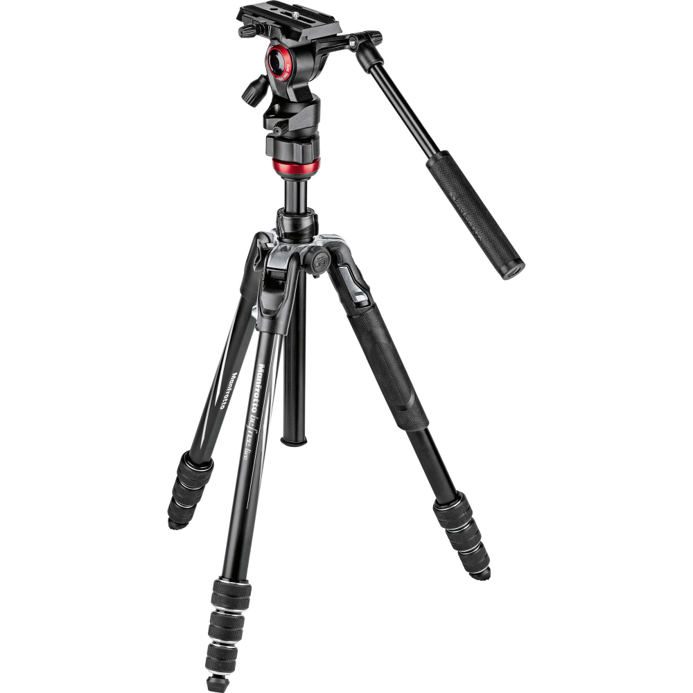 Штатив с видеоголовкой Manfrotto MVKBFRTLIVE-BDL Befree Advanced Live + микрофон Wavo Plus