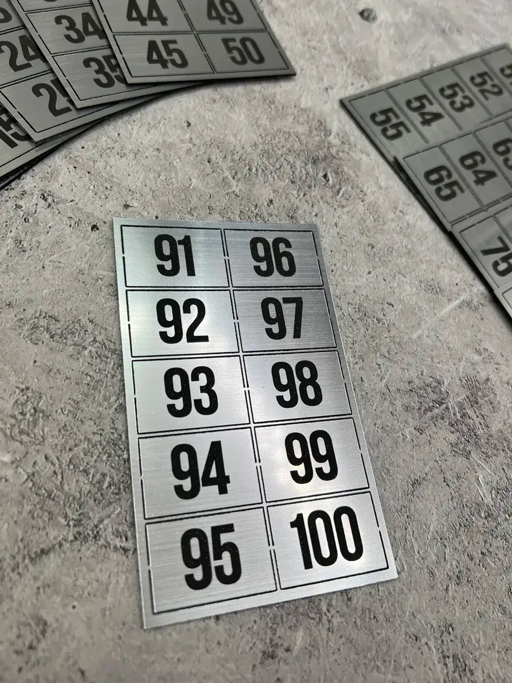 Нумерация на шкафчики, набор