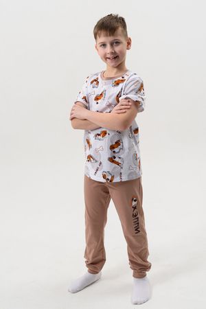 Пижама с брюками для мальчика Бассет