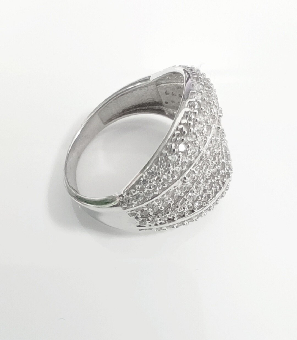 Кольцо ювелирное Эстерелла, серебро 925 пробы, родированное, с фианитами/Ф