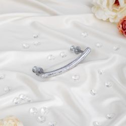 Ручка мебельная Орхидея mini Античное серебро