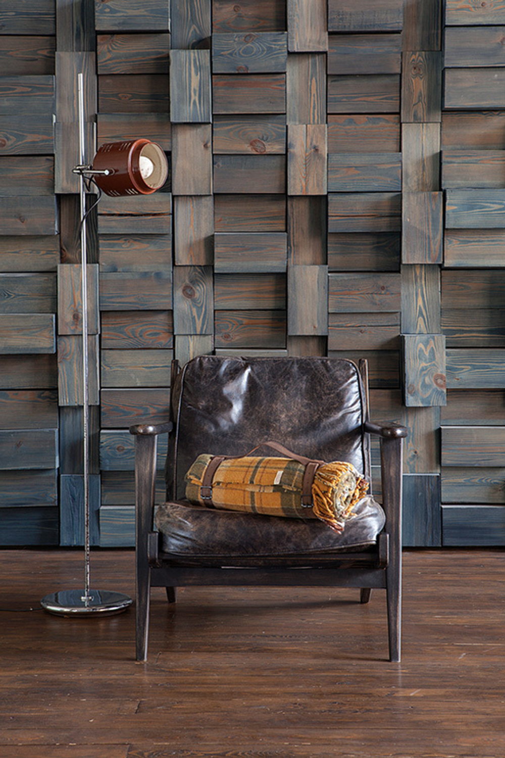 Плед 130х170 Luxberry Vandyck оранжевый-зеленый