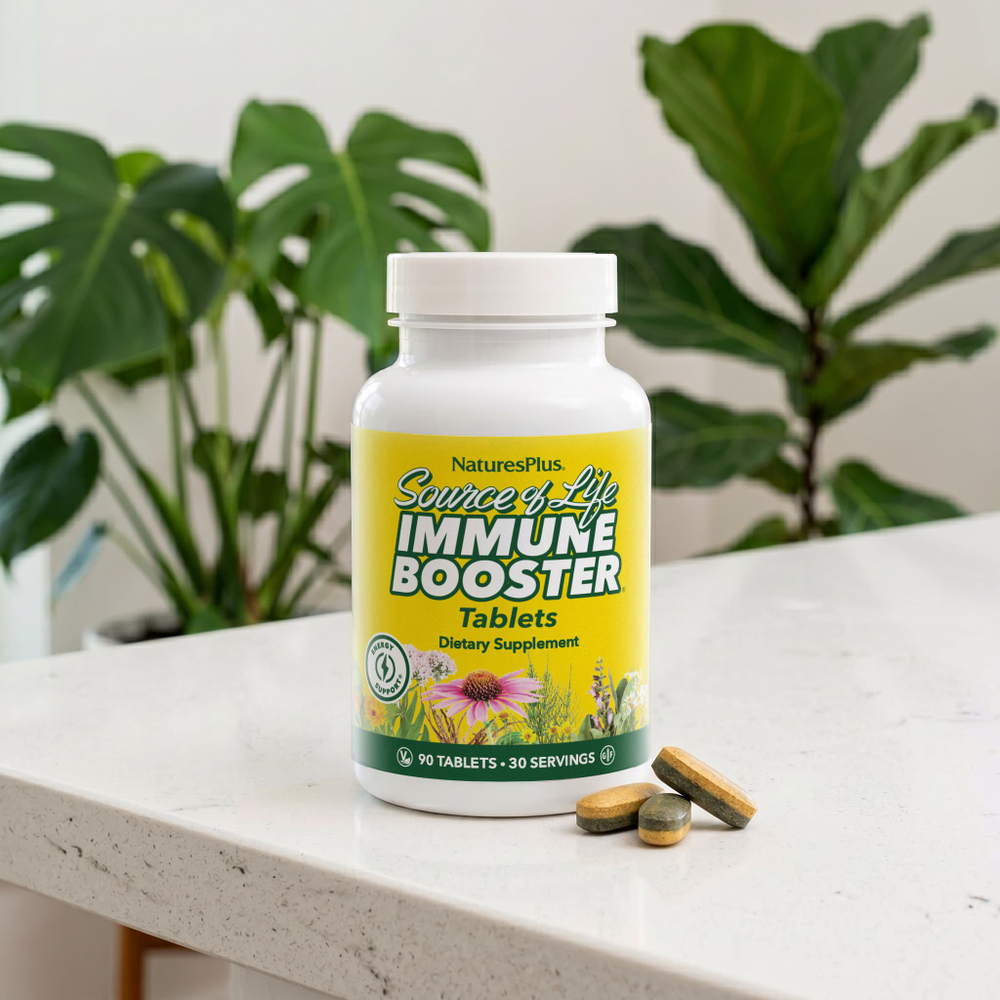 NaturesPlus, Source of Life, добавка для укрепления иммунитета, 90 таблеток