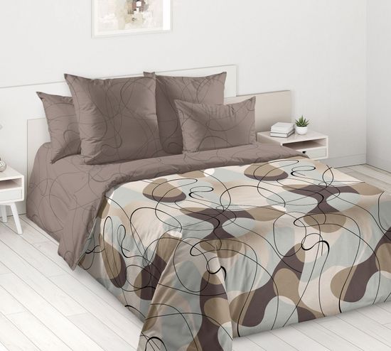 Полуторный комплект постельного белья Альфредо Зима-Лето перкаль