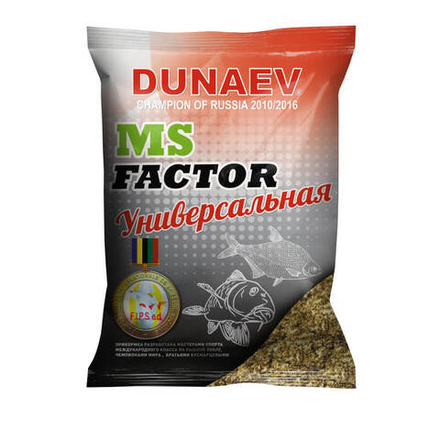 Прикормка "DUNAEV-MS FACTOR" 1кг Универсальная Черная