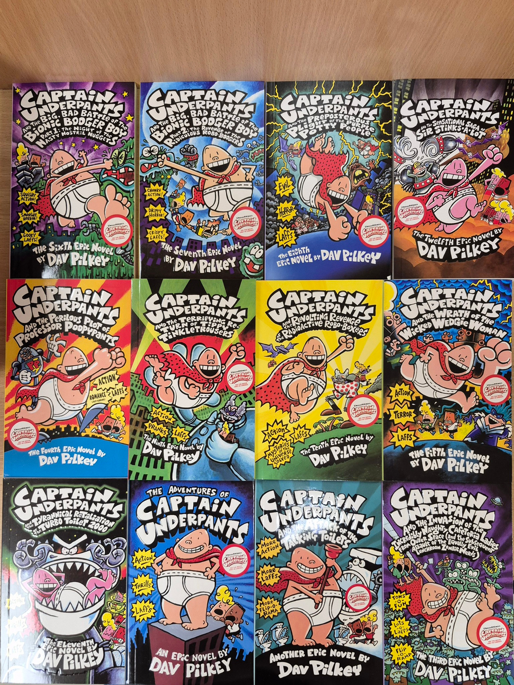 Captain Underpants Series 12 Books Collection Box Set.