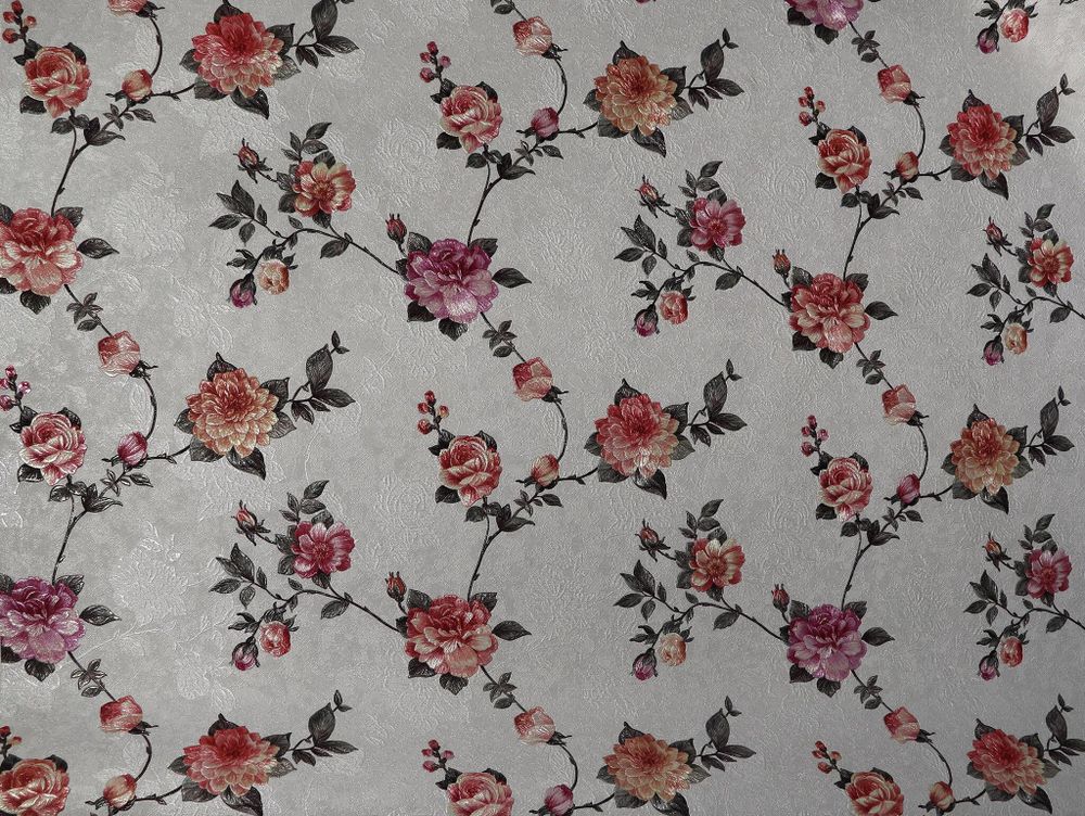 Обои Антуанетта винил на флиз основе гор.тисн.  1,06х10 100609 красн