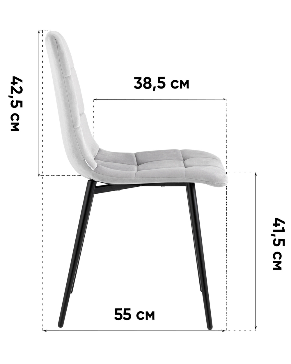 Стул Одди NEW экокожа белый белые ножки