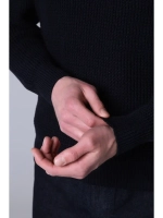 Джемпер поло вязаный