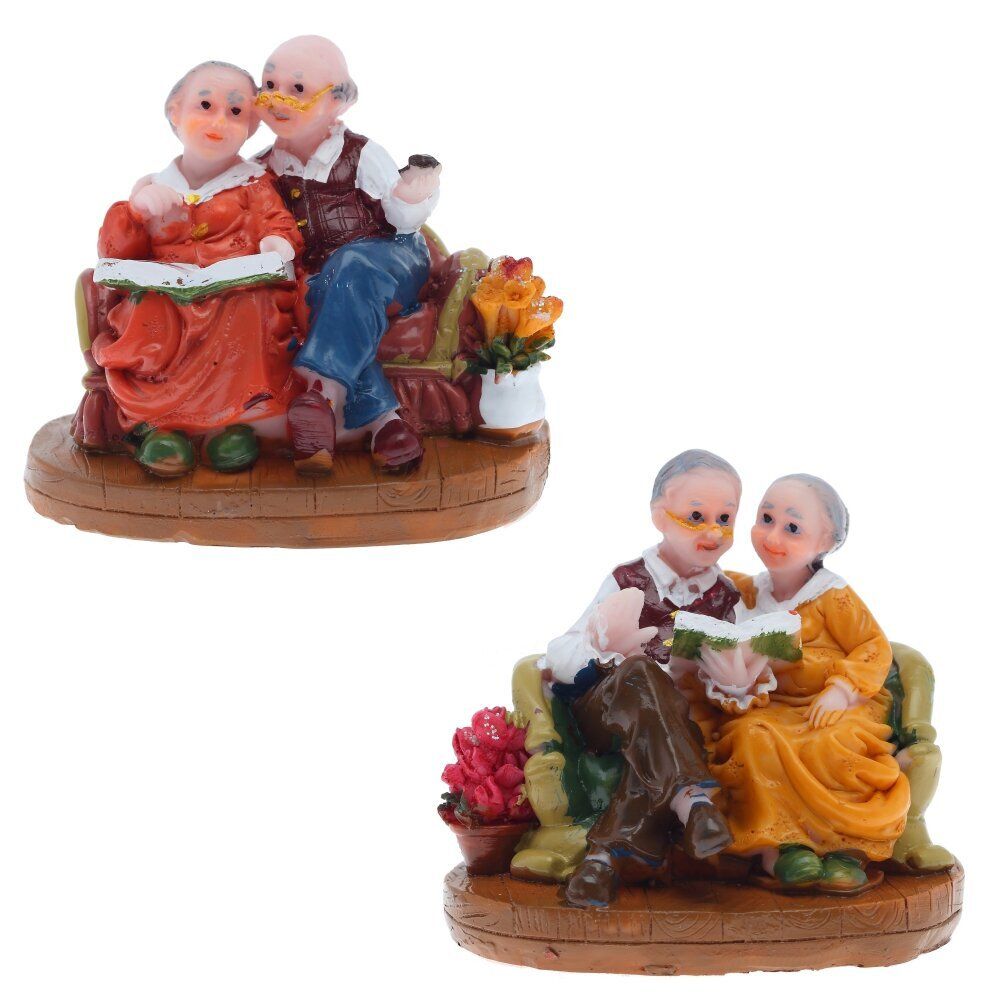 GAEM Фигурка декоративная "Бабушка с дедушкой", L8 W6 H7 см, 2в.