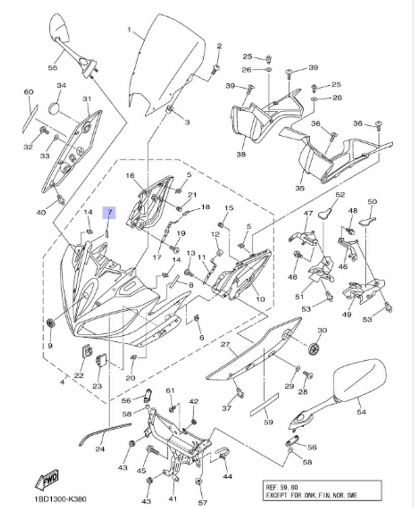 Наклейка Yamaha 5PS2178A0000