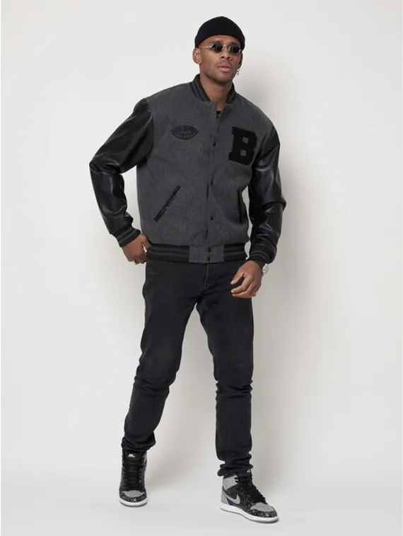 Бомбер мужской, цвет серый, размер 48