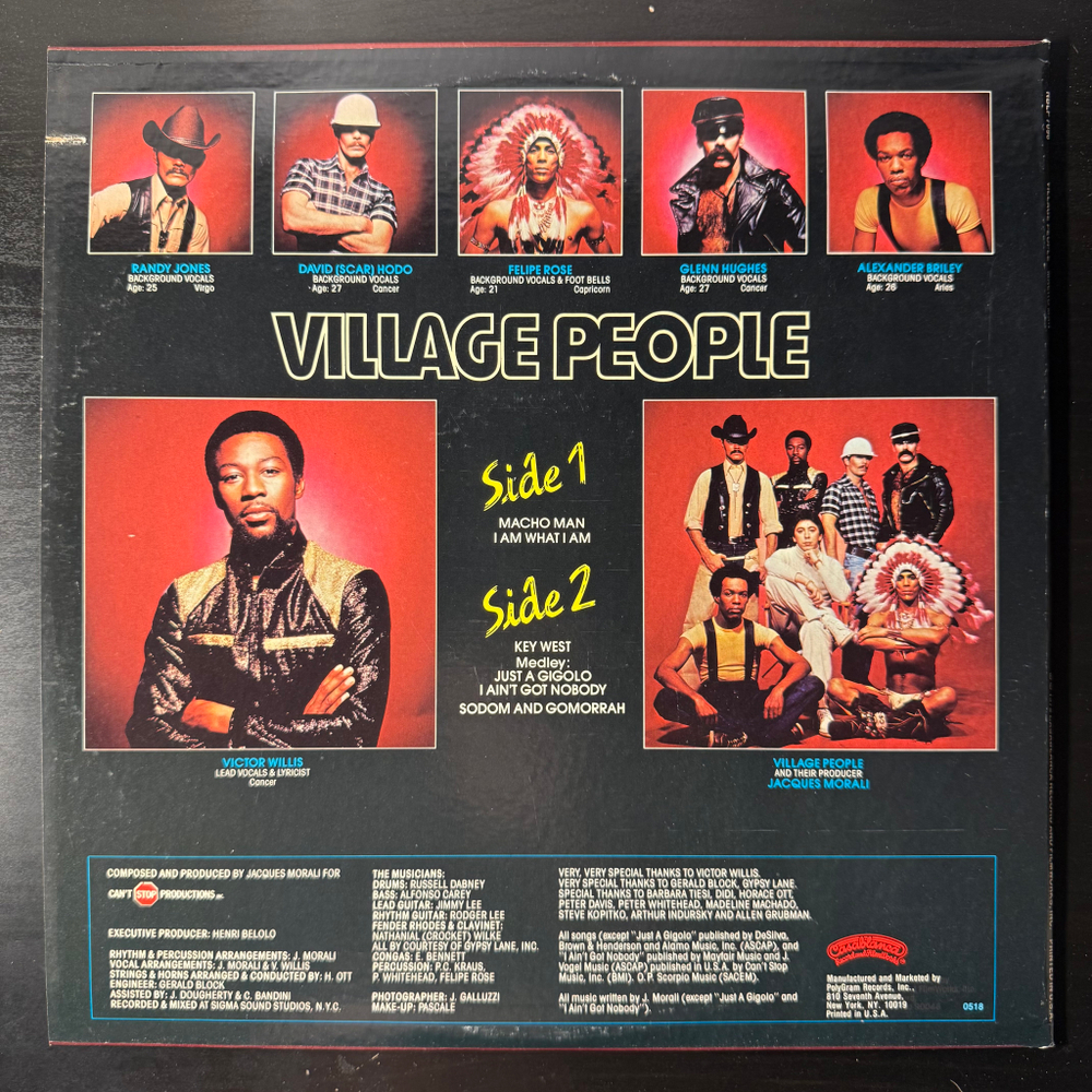 Village People ‎– Macho Man (США 1978г.)