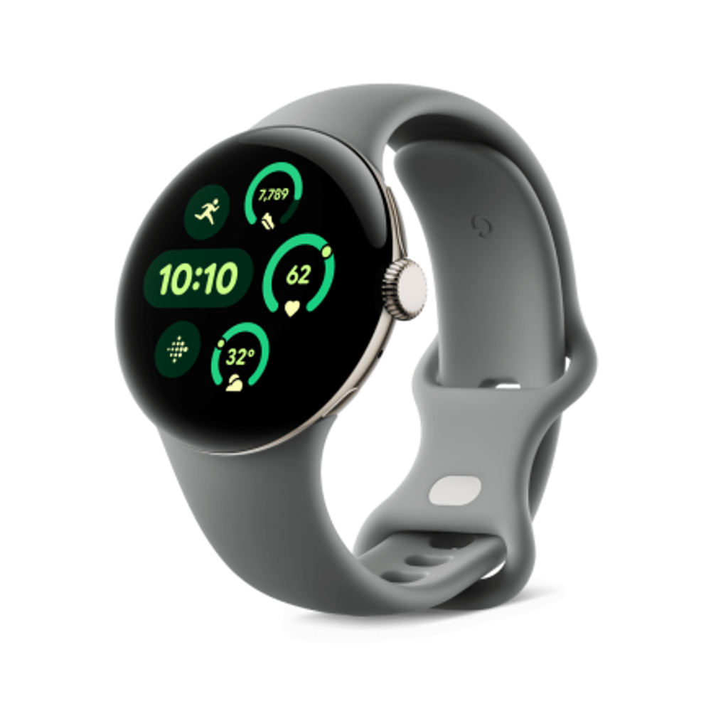 Умные часы Google Pixel Watch 3, 41 мм, Wi-Fi, корпус цвета «Шампанское», ремешок цвета «Орешник»