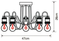 Потолочная люстра Arte Lamp