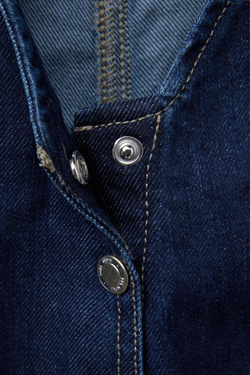 ZARA ДЖИНСОВЫЙ КОМБИНЕЗОН С БАНТАМИ, СИНИЙ