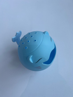 Ковш для купания и мытья головы, детский банный ковшик, хозяйственный «Котик», цвет голубой