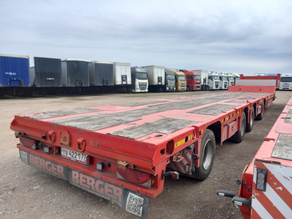 БЕРГЕР 9854* Полуприцеп тяжеловоз 4 оси 9854-0000050-04 (Раздвижной)