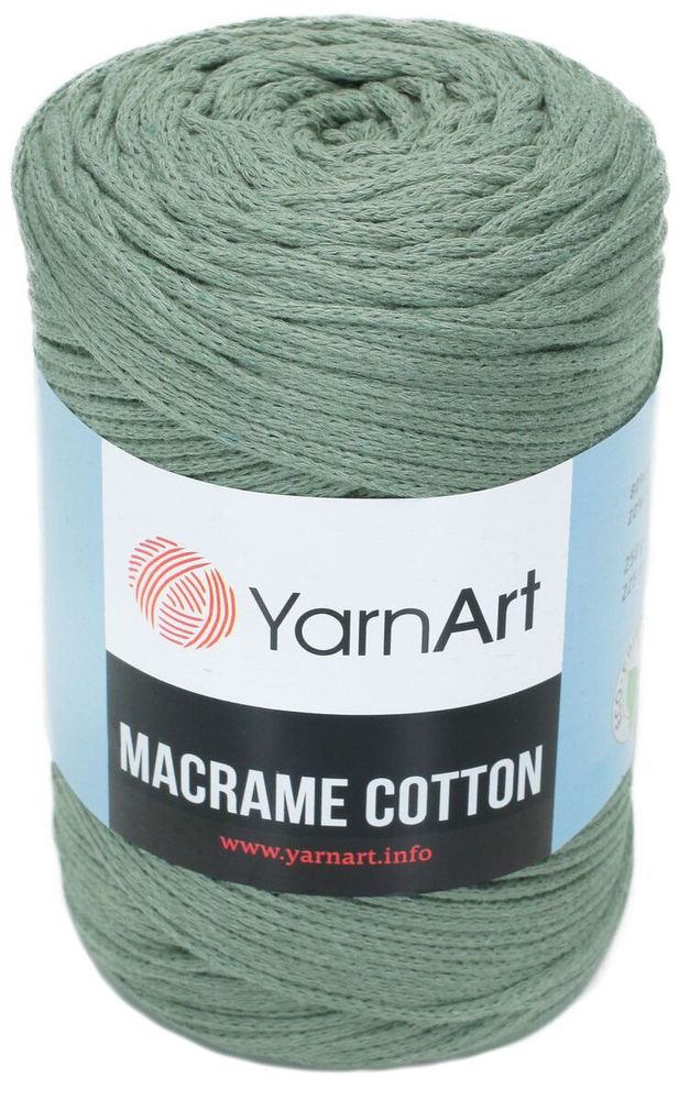 Пряжа YarnArt Macrame Cotton, серо-зеленый