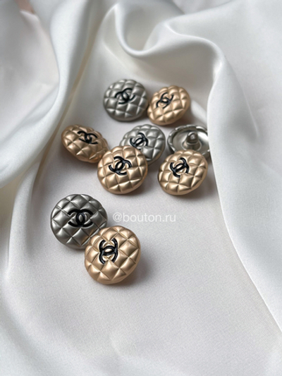 Пуговицы Шан. Золотые Стеганные 21 мм