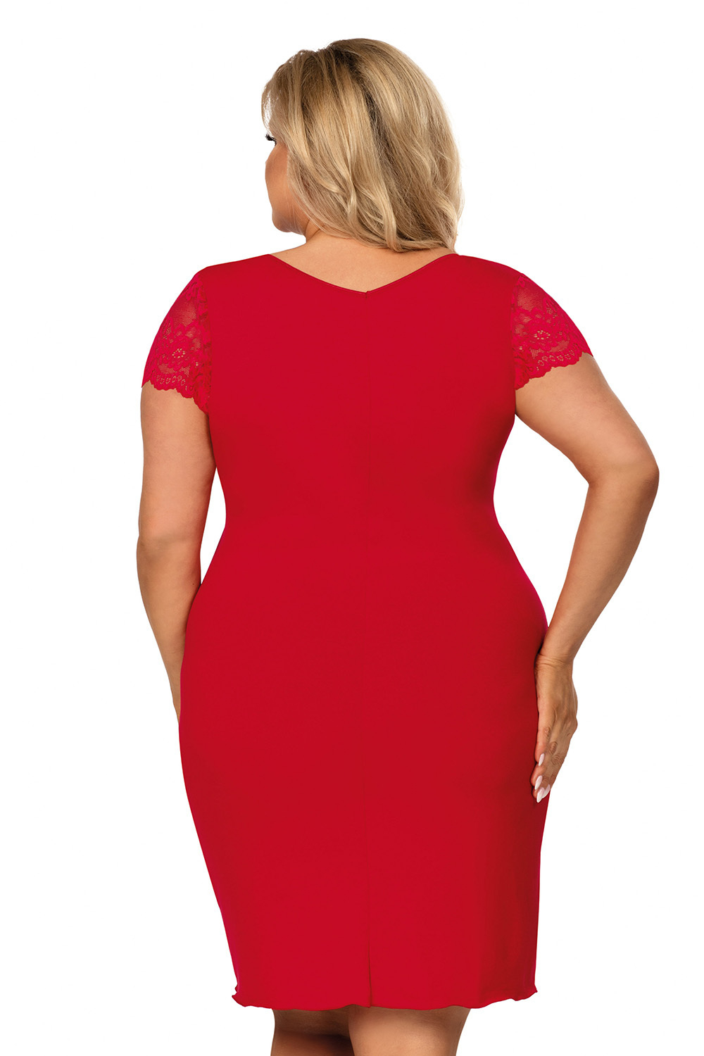 Tess plus nightdress Red