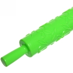 Скалка пластмассовая фигурная «Цветочки» 37*4,5см