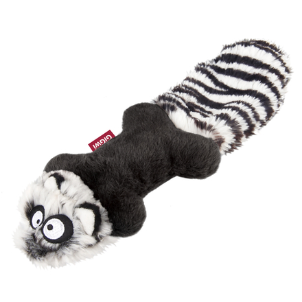 Gigwi PLUSH FRIENDZ игрушка для собак енот с пищалками 24 см