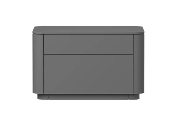 Тумба прикроватная Tammi 2 ящика ширина 60 см (серый)