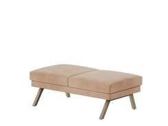 Алдо Банкетка двухместная ALD-04 Timless 020/Металл Капучино 1430*680*470