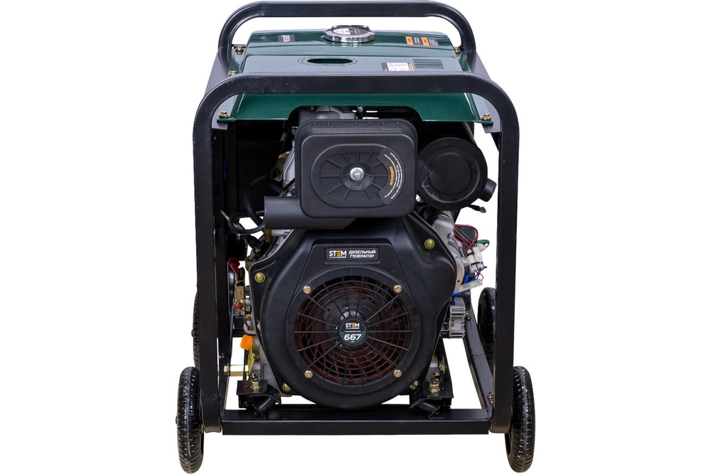 Дизельный генератор STEM Techno S8500DE 8,5 кВт, электростартер, дисплей, подогрев, АВР ГЕН030