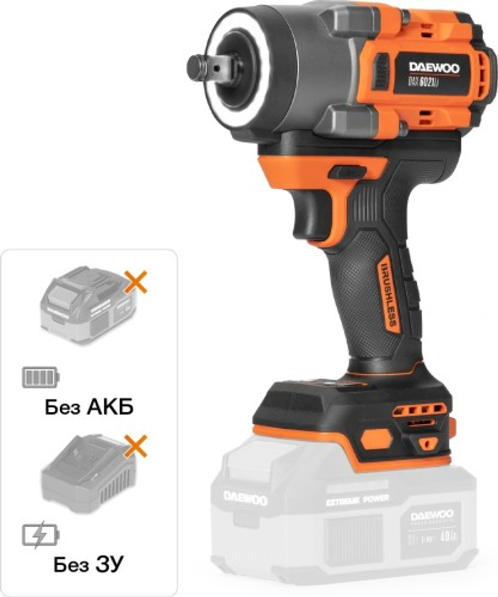 Гайковерт аккумуляторный DAEWOO DAX 6021Li ударный без АКБ и ЗУ