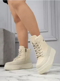 Дутики зимние на платформе