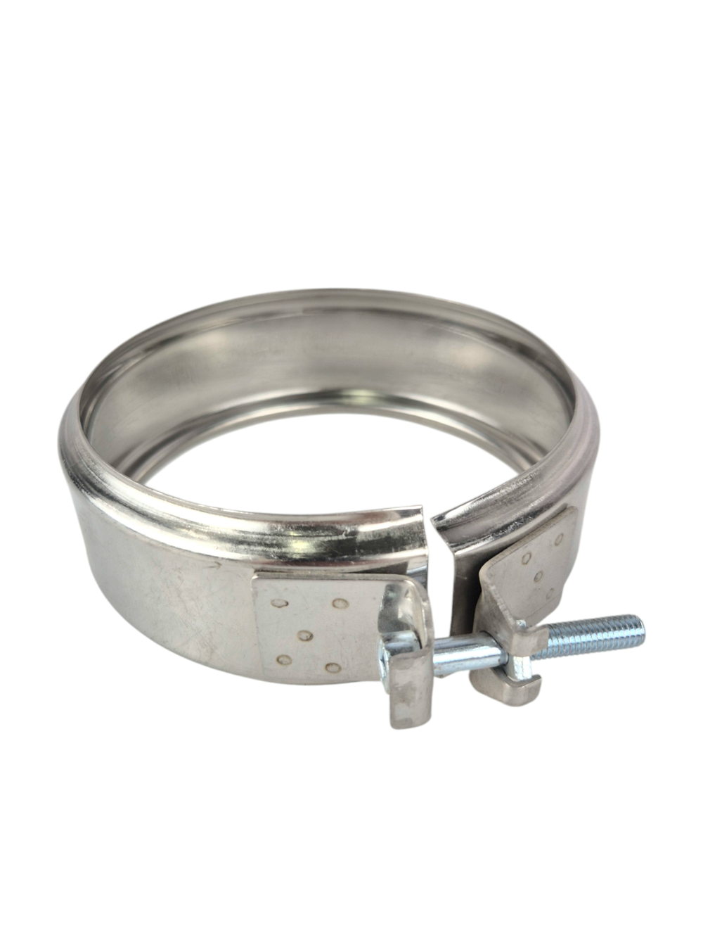 Хомут обжимной (430/0,5 мм) Ф100 нерж (Коракс,Ferrum)