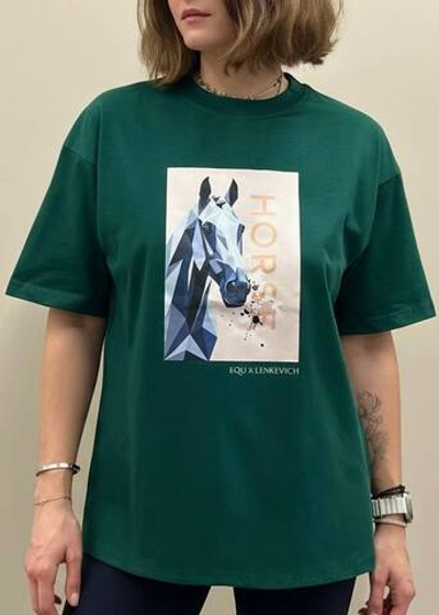 Футболка EQUxLenkevich (изумрудный)