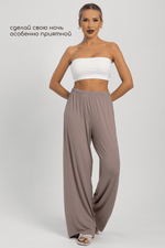 Брюки-палаццо для дома Шелк вискозы (латте) Б14499-52М LT Collection