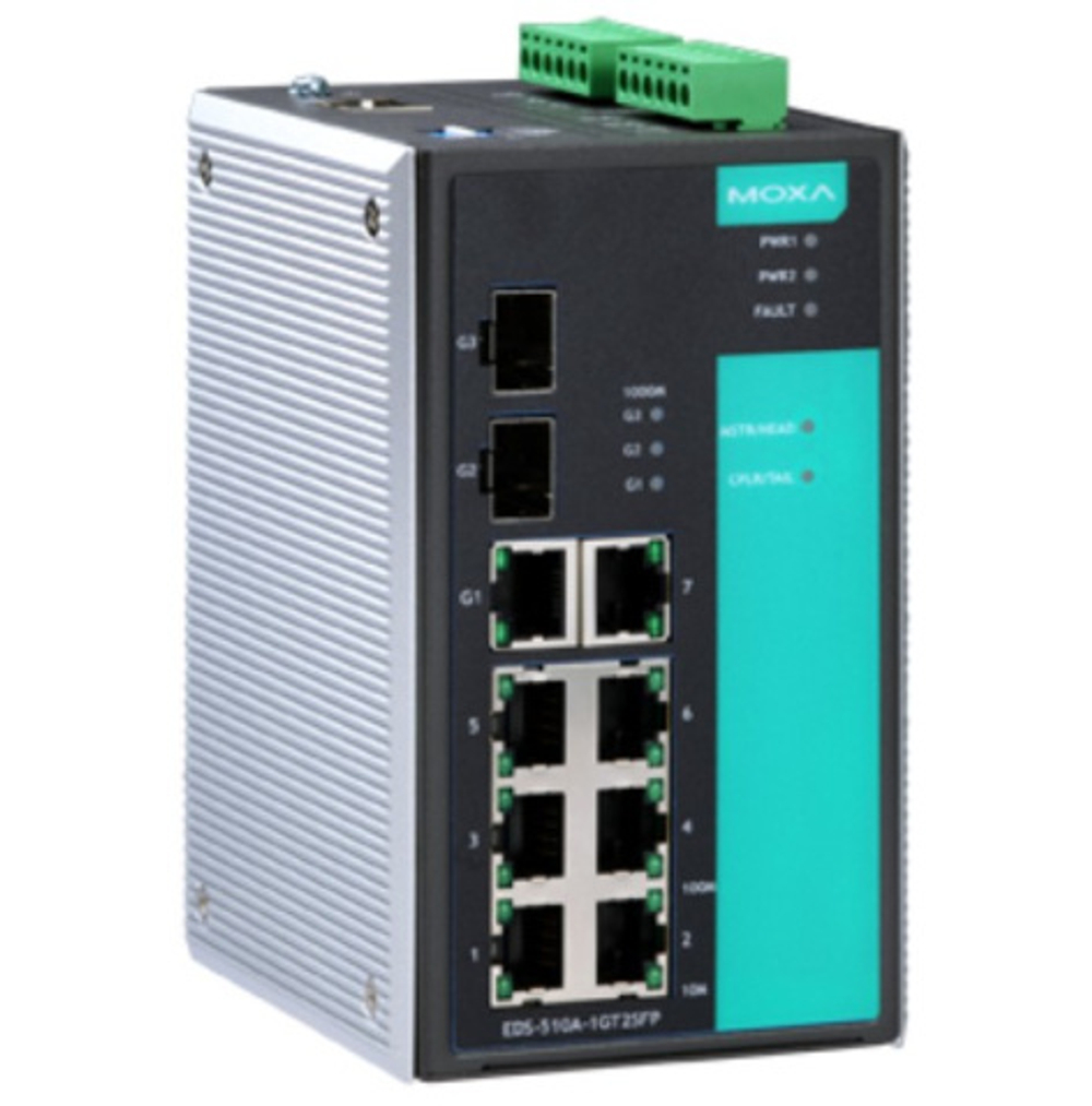 Коммутатор управляемый MOXA EDS-510A-1GT2SFP