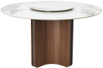 Стол М-City DISAUR Кастелла (Castela) 135 Белый мрамор Ca071, керамика, Орех