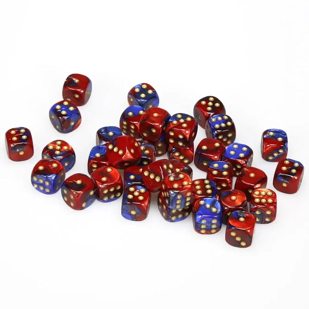 Chessex 36-D6 set Gemini Blue-Red/Gold