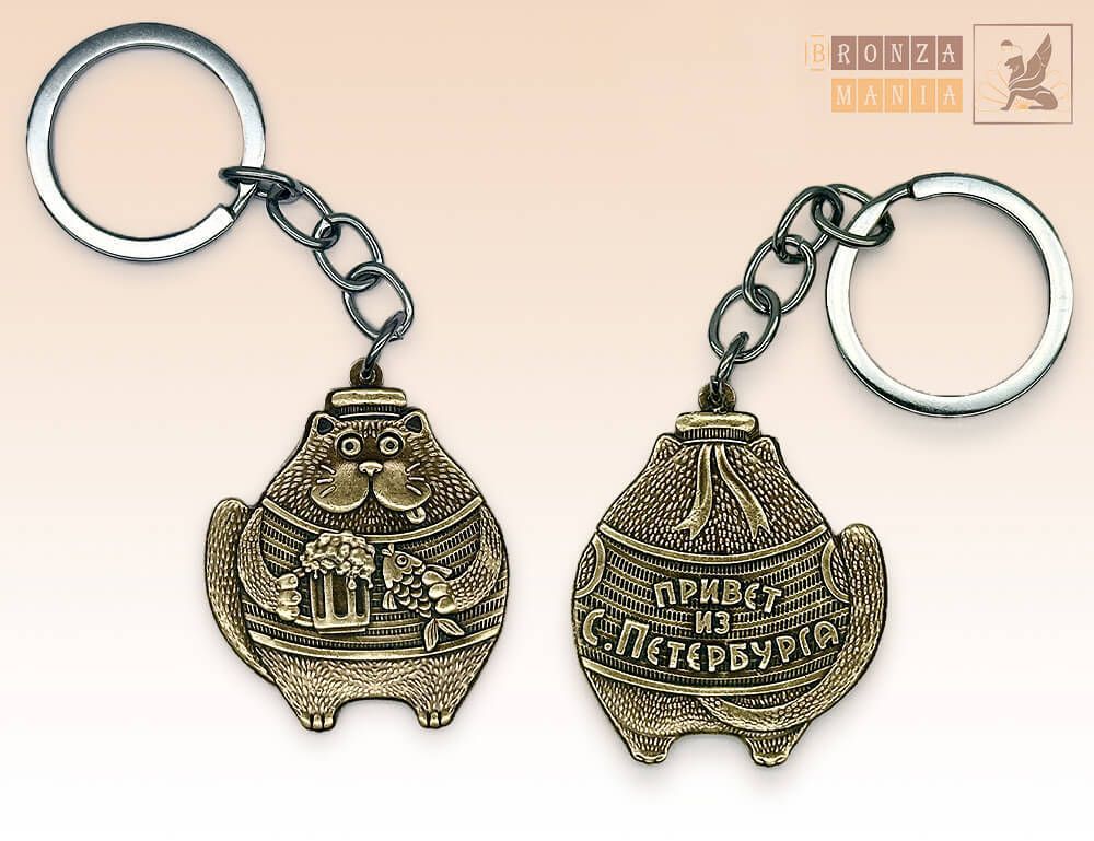 брелок Кот Питерский - Отпускник