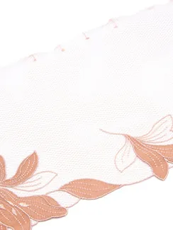 05-133 Вышивка на неэл. сетке 18 см, телесный/бежевый (правая)