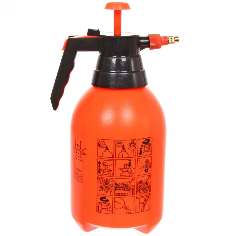 Опрыскиватель помповый 2л «Апельсин» пневматический, с мерной шкалой ДоброСад