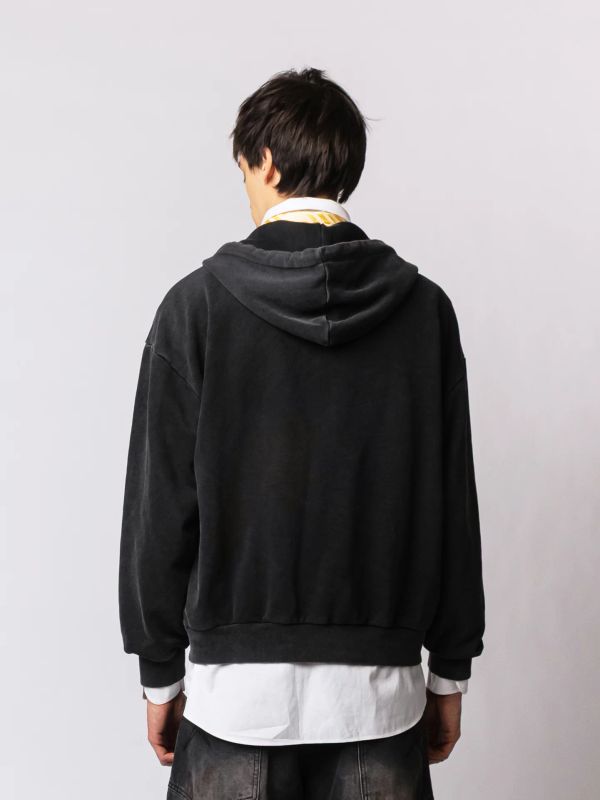 Худи Zip Crop Ovum core washed black - фото 2