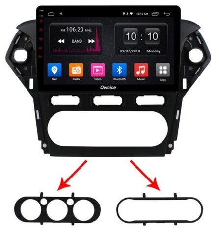 Магнитола для Ford Mondeo 4 2010-2014 - Carmedia OL-1281-1 QLed, Android 12, TS10, CarPlay, 4G SIM-слот