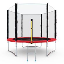 Батут с сеткой DFC PELPO 8ft с лестницей, RED