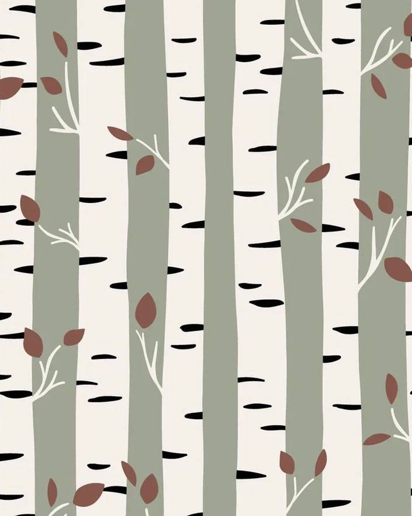 Новый принт для малышей Birch Trees