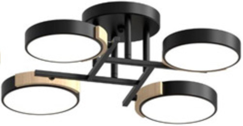 Потолочный светодиодный светильник LED4U L3210-440 BK