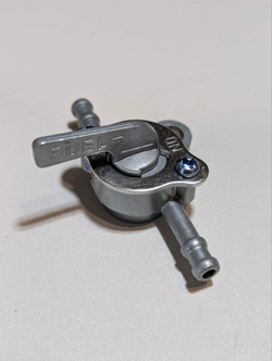 -Бензо кран топливный для мотоцикла, питбайка, скутера (3 положения, алюминий, прямой)