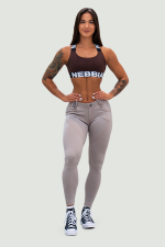 Топ MEDIUM-SUPPORT CRISS CROSS SPORTS BRA ICONIC 230 Шоколадный