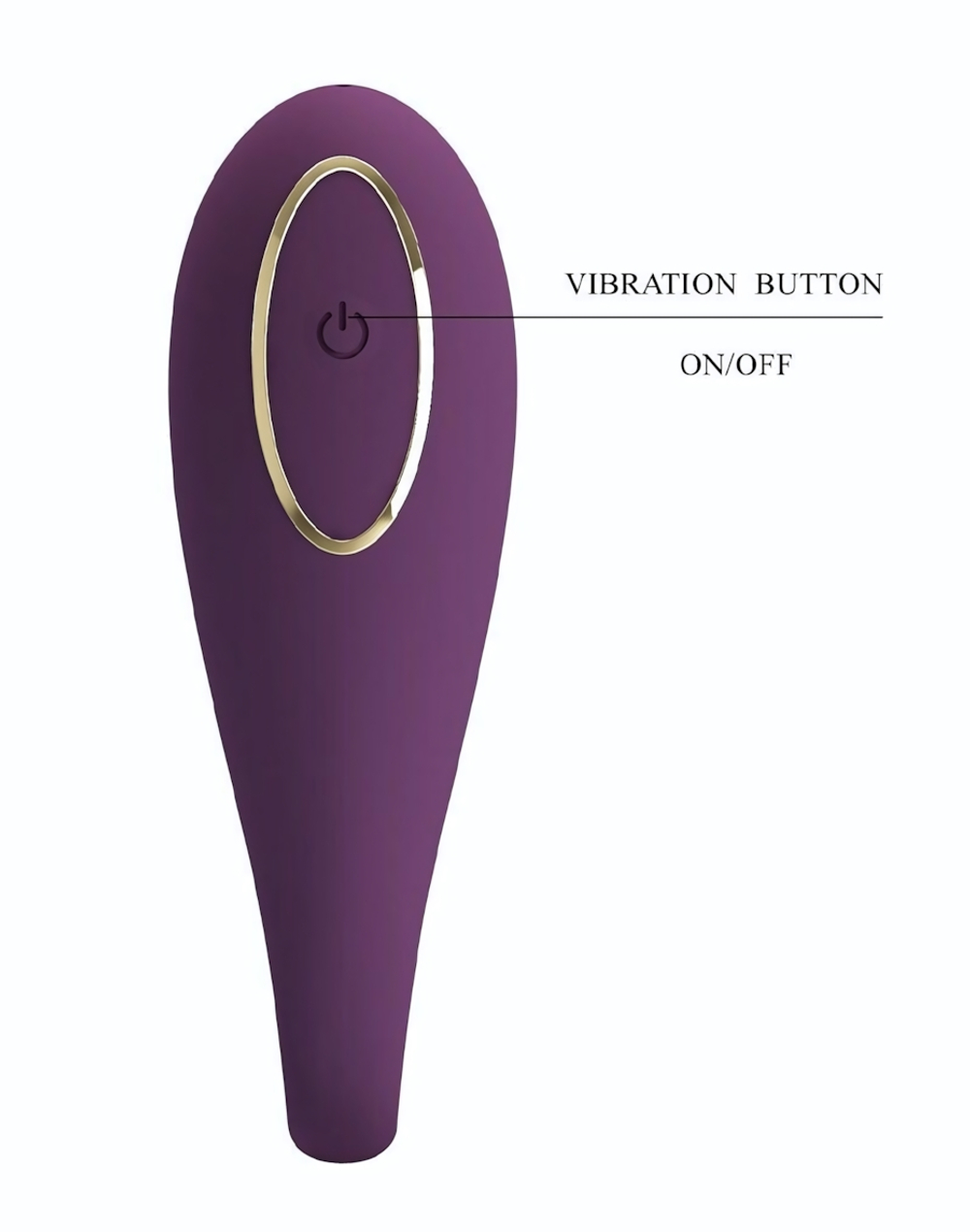 Фиолетовый вибратор для двоих August (Цвет: фиолетовый)